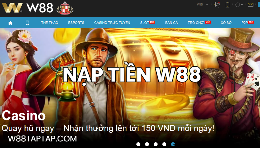 Hướng dẫn nạp tiền W88 Hướng dẫn nạp tiền W88