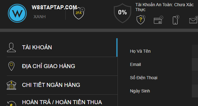 Xác minh trước khi rút tiền W88 Xác minh trước khi rút tiền W88