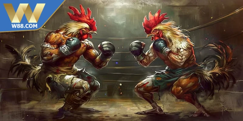 Đá gà thắng lợi nhờ chiến thuật kỹ thuật né tránh lùi bước